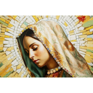 Mauro Ferretti Cuadro Madonna con Marco 72x4x102 cm