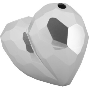 Mauro Ferretti Jarrón Corazón 19x9x18 cm plata