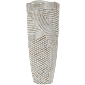 Mauro Ferretti Florero efecto madera Ø 18x45 cm...
