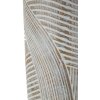 Mauro Ferretti Florero efecto madera Ø 18x45 cm blanco lavado