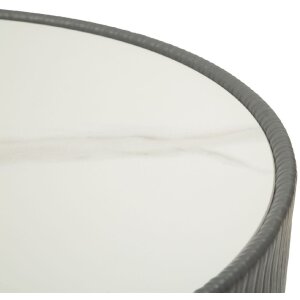 Mesa de centro Mauro Ferretti Elge Ø 46x45 cm gris