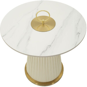 Mauro Ferretti Mesa Centro Nova Ø 60x54 cm Crema