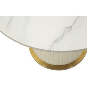 Mauro Ferretti Mesa Centro Nova Ø 60x54 cm Crema