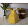 Mauro Ferretti Mesa Auxiliar Gea 48x48x50 cm Amarillo