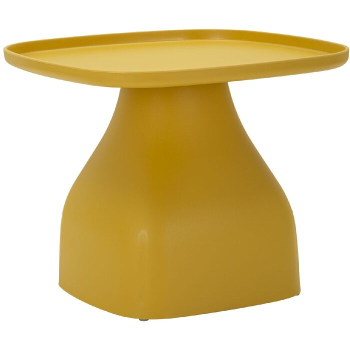 Mauro Ferretti Mesa auxiliar Gea 48x48x38 cm amarilla