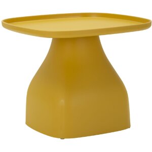 Mauro Ferretti Mesa auxiliar Gea 48x48x38 cm amarilla