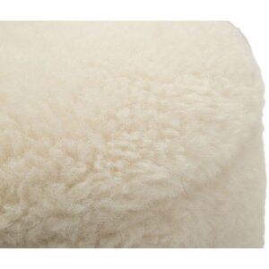 Saint-Moritz Set de pufs 2 piezas crema 40x47 cm y 32x38 cm con almacenaje