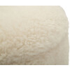 Saint-Moritz Set de pufs 2 piezas crema 40x47 cm y 32x38 cm con almacenaje