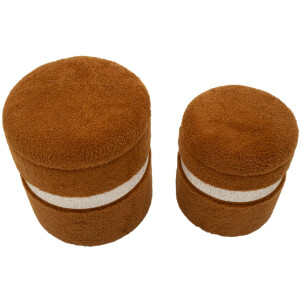 Saint-Moritz Set de 2 pufs con almacenaje Ø40x47cm...