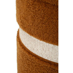 Saint-Moritz Set de 2 pufs con almacenaje Ø40x47cm Ø32x38cm Marrón