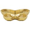 Schale Butterfly Bandeja decorativa mariposa 20,5x17,5x3 cm dorada