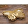 Schale Butterfly Bandeja decorativa mariposa 20,5x17,5x3 cm dorada