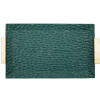 Grent Bandeja 34x19,5x3 cm Verde Dorado Decorativa no apta alimentos