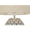 Lámpara de Mesa Tibet Ø35x52 cm White Wash E27 Poliresina Mauro Ferretti