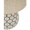 Lámpara de Mesa Tibet Ø35x52 cm White Wash E27 Poliresina Mauro Ferretti
