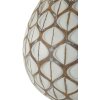 Lámpara de Mesa Tibet Ø35x52 cm White Wash E27 Poliresina Mauro Ferretti