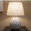 Lámpara de Mesa Tibet Ø35x52 cm White Wash E27 Poliresina Mauro Ferretti