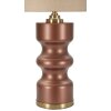 Lámpara de mesa Rosenthal Vidrio Marrón y Dorado Ø 40,5 x 69,5 cm E27 máx. 40W Pantalla de tela