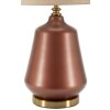 Lámpara de mesa Rosenthal Cristal Marrón y Dorado Ø35,5x65cm Casquillo E27 máx. 40W Pantalla de tela