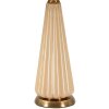 Lámpara de mesa Perly Ø 36,5 x 68,5 cm Vidrio Dorado Pantalla de tela E27 máx. 40W