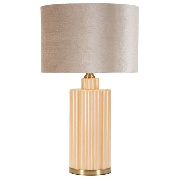 Mauro Ferretti Lámpara de mesa Perly Ø40,5x69,5cm Cristal Dorado E27 40W