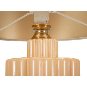Mauro Ferretti Lámpara de mesa Perly Ø40,5x69,5cm Cristal Dorado E27 40W