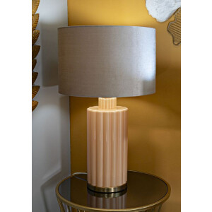 Mauro Ferretti Lámpara de mesa Perly Ø40,5x69,5cm Cristal Dorado E27 40W