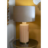 Mauro Ferretti Lámpara de mesa Perly Ø40,5x69,5cm Cristal Dorado E27 40W