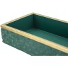 Caja de almacenamiento Mauro Ferretti Grent 18,8x6,4x10,8 cm verde-dorada