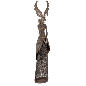 Clayre & Eef Reno de Metal Marrón-Gris 81 cm...