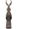 Clayre & Eef Reno de Metal Marrón-Gris 81 cm con Corazón Vintage