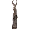 Clayre & Eef Reno de Metal Marrón-Gris 81 cm con Corazón Vintage