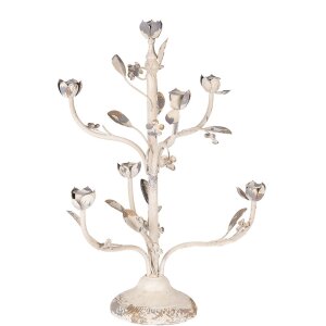Clayre & Eef 5Y1370 Candelabro Beige Gris 39x51 cm...