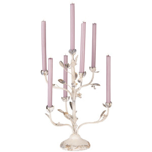 Clayre & Eef 5Y1370 Candelabro Beige Gris 39x51 cm...