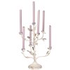 Clayre & Eef 5Y1370 Candelabro Beige Gris 39x51 cm Metal Vintage