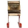 Clayre & Eef Adorno navideño trineo 38x15x28 cm blanco oro