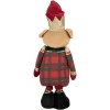 Clayre & Eef Oso decorativo Navideño Uniforme Rojo Dorado Verde 25x15x60 cm