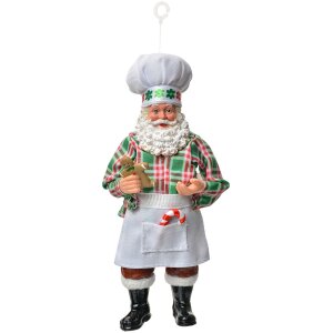 Clayre & Eef Adorno Papá Noel colgante 10x6x17...