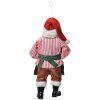 Clayre & Eef 66241 Adorno Colgante Papá Noel 17 cm Rojo Verde Blanco