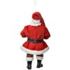 Clayre & Eef 66244 Adorno navideño Papá Noel con regalo 17cm Rojo Blanco