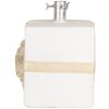 Clayre & Eef 6MG0116 Base para árbol de Navidad diseño caja regalo blanco dorado 26x24x33cm