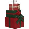 Clayre & Eef 6MG0117 Soporte para árbol de Navidad Diseño caja regalo 28x26x48 cm