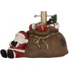 Clayre & Eef Base para árbol de Navidad marrón y rojo 46x31x30 cm