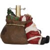 Clayre & Eef Base para árbol de Navidad marrón y rojo 46x31x30 cm