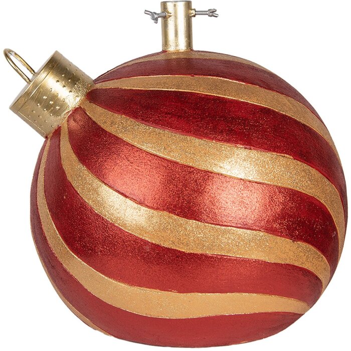 Clayre & Eef 6MG0152 Soporte para árbol de Navidad Rojo-Dorado 43x40x41 cm