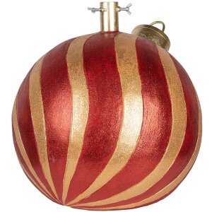 Clayre & Eef 6MG0152 Soporte para árbol de Navidad Rojo-Dorado 43x40x41 cm