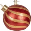 Clayre & Eef 6MG0152 Soporte para árbol de Navidad Rojo-Dorado 43x40x41 cm