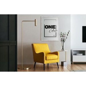 Marco de fotos FramesFactory Hekla 70x100 cm blanco MDF Cristal acrílico 2 cm perfil