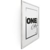 Marco de fotos FramesFactory Hekla 70x100 cm blanco MDF Cristal acrílico 2 cm perfil