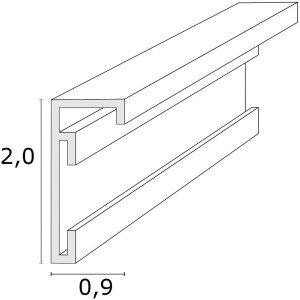 Deknudt Marco de aluminio S029S2 negro mate 10x15 a 30x40 cm